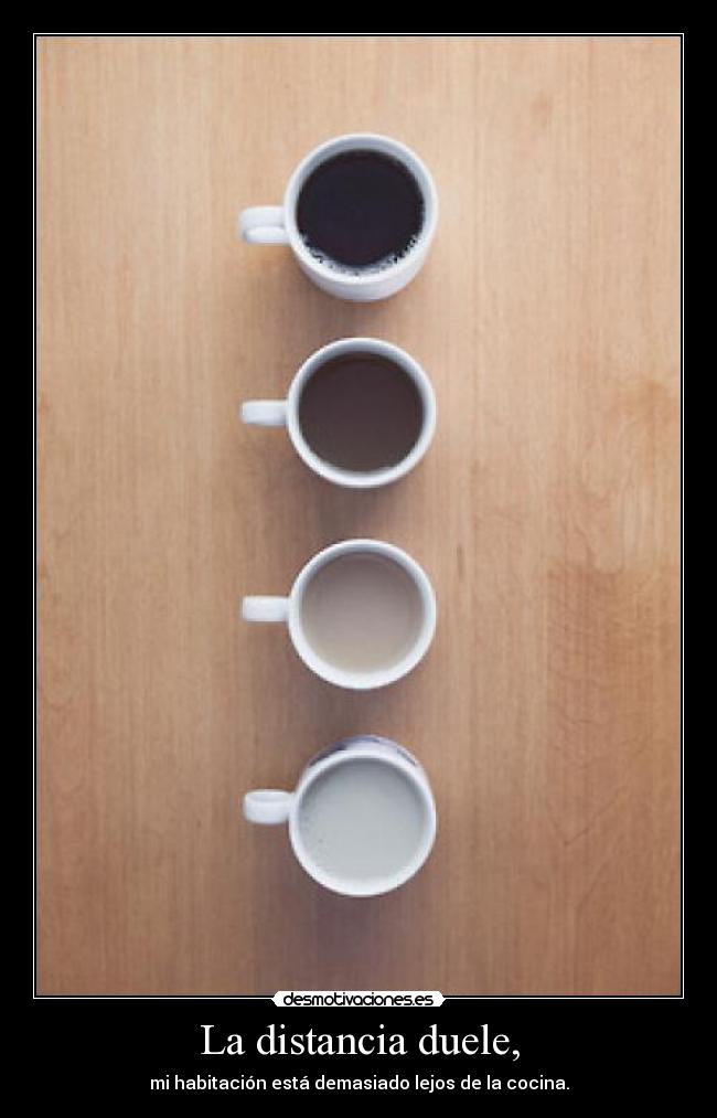 La distancia duele, -