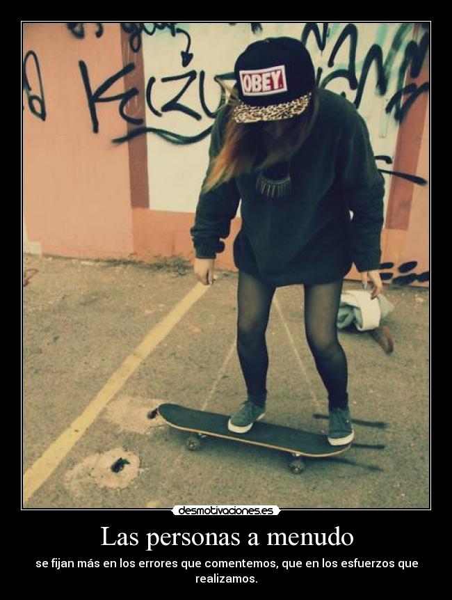 Las personas a menudo -