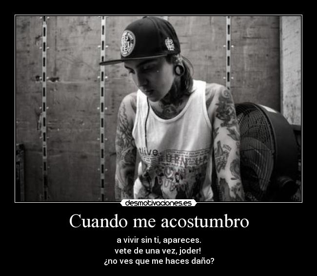 carteles vete joder acostumbro vivirsinti noloves desmotivaciones