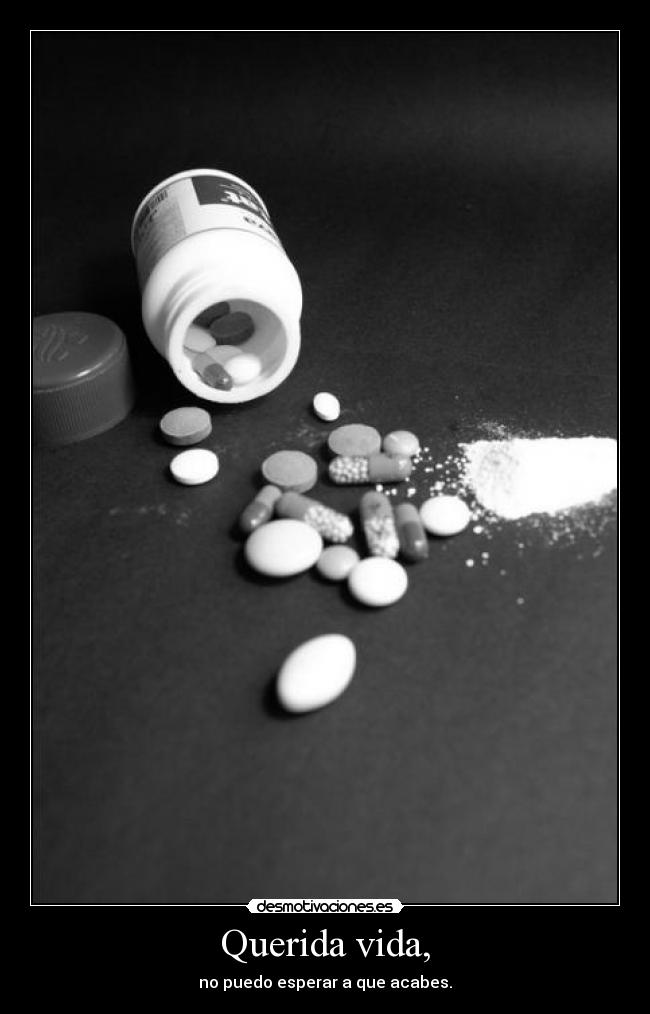 Querida vida, - no puedo esperar a que acabes.