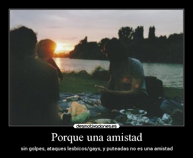 Porque una amistad -