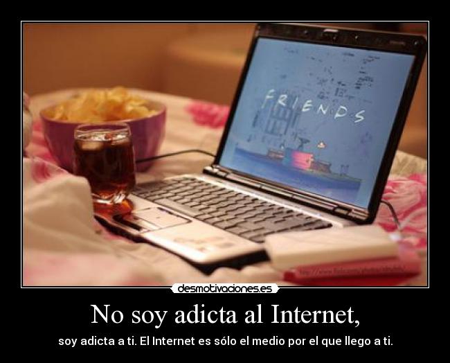 No soy adicta al Internet, -