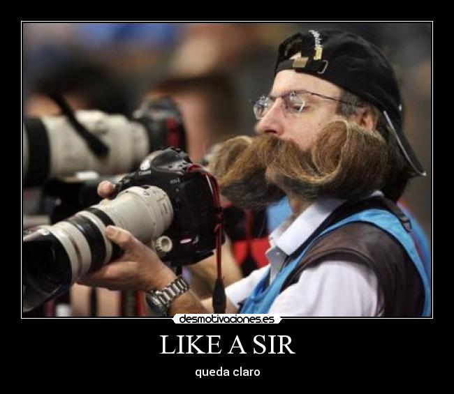 LIKE A SIR -
