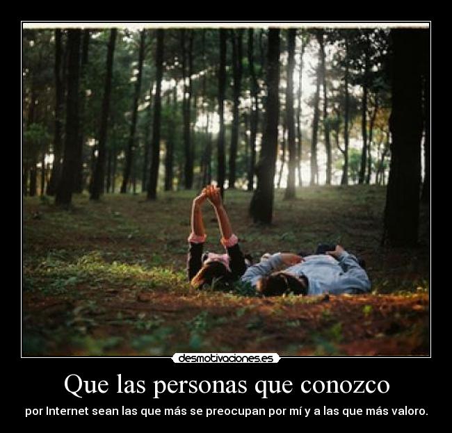 Que las personas que conozco - 