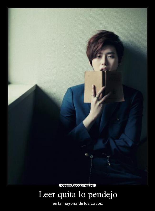 carteles leer pendejo libro asiatico lindo mayoria inteligencia desmotivaciones