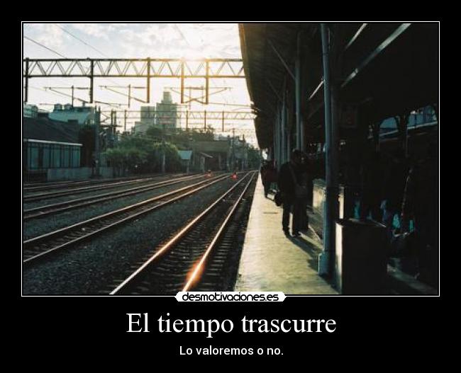 El tiempo trascurre -