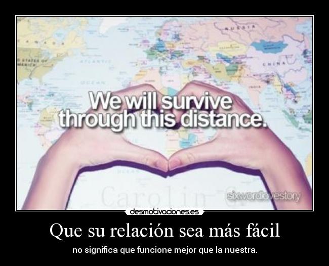 Que su relación sea más fácil - no significa que funcione mejor que la nuestra.