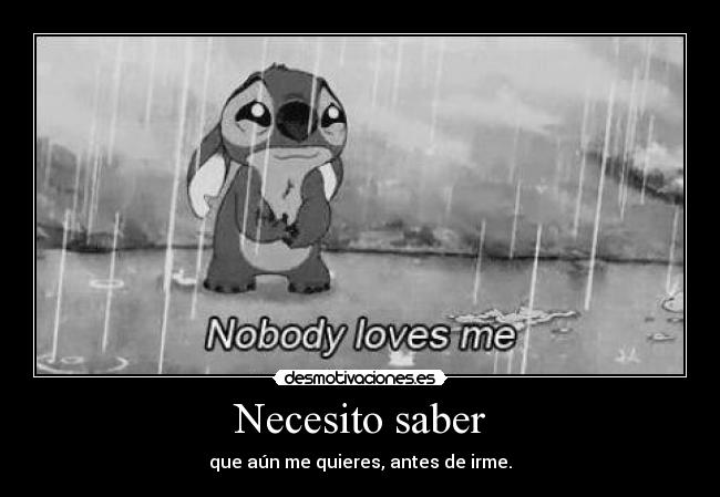 Necesito saber - 