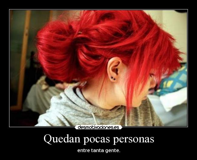 Quedan pocas personas - 
