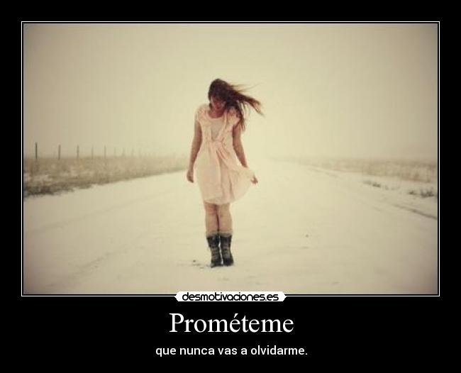 Prométeme - que nunca vas a olvidarme.
