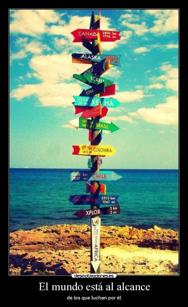 El mundo está al alcance -