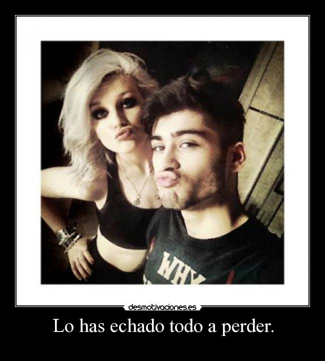 Lo has echado todo a perder. -