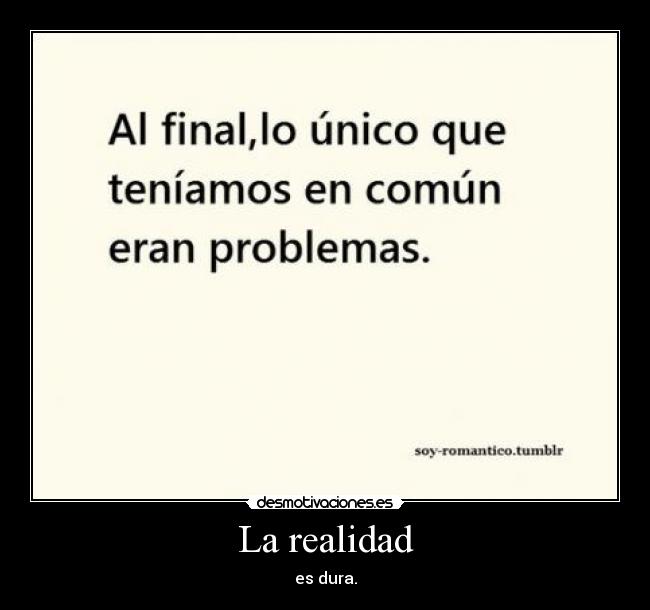 La realidad -