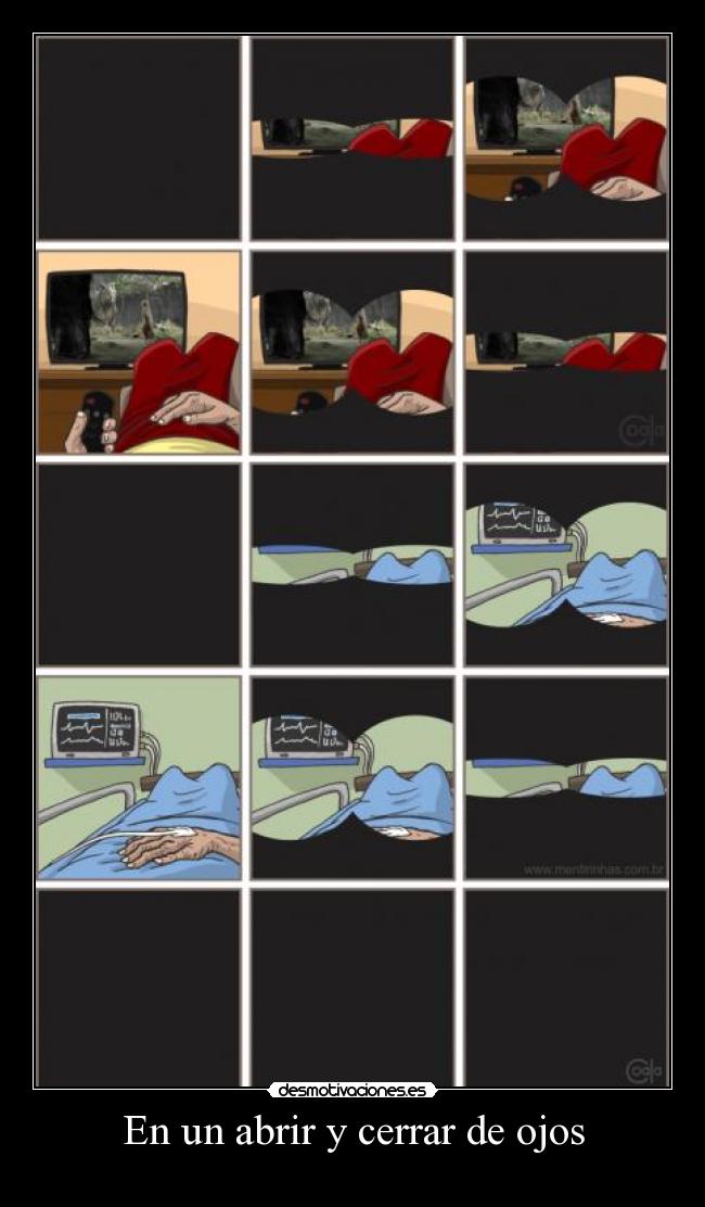 En un abrir y cerrar de ojos -