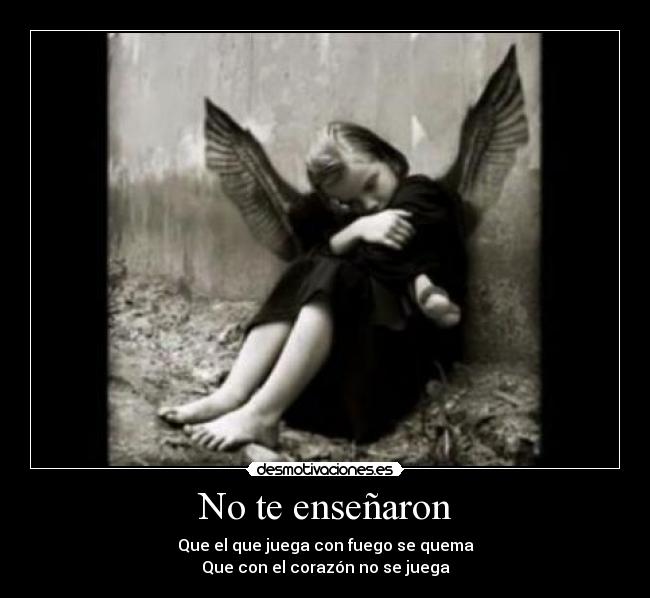 No te enseñaron -