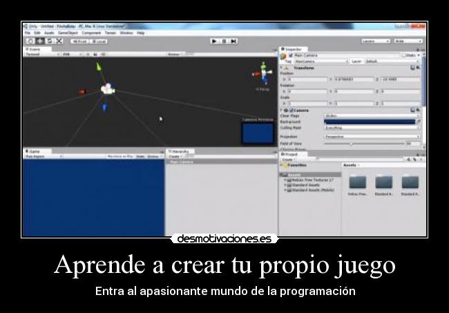 Aprende a crear tu propio juego -