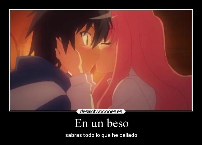 En un beso -