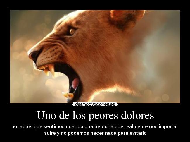 Uno de los peores dolores - 