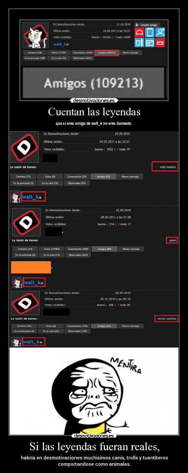 carteles las leyendas son reales canis trolls tuentiteros animales locanata95 desmotivaciones