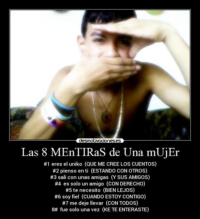 Las 8 MEnTIRaS de Una mUjEr -