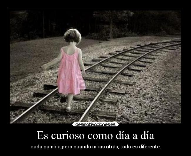 Es curioso como día a día -