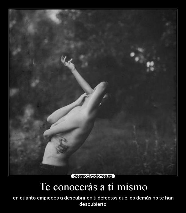 Te conocerás a ti mismo -