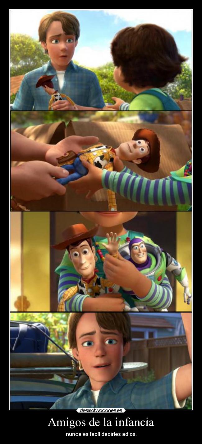 Amigos de la infancia - nunca es facíl decirles adios.