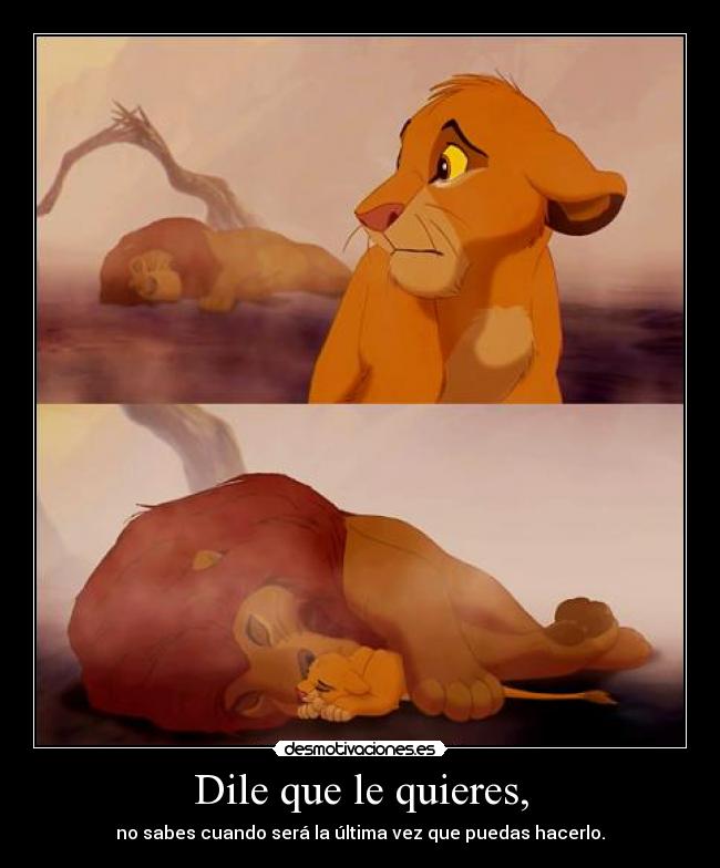 Dile que le quieres, -