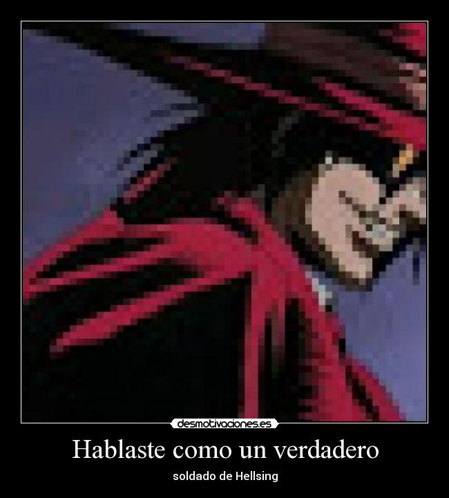 carteles alucard hellsing desmotivaciones