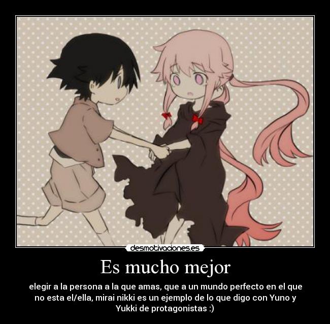 carteles mirai nikki desmotivaciones