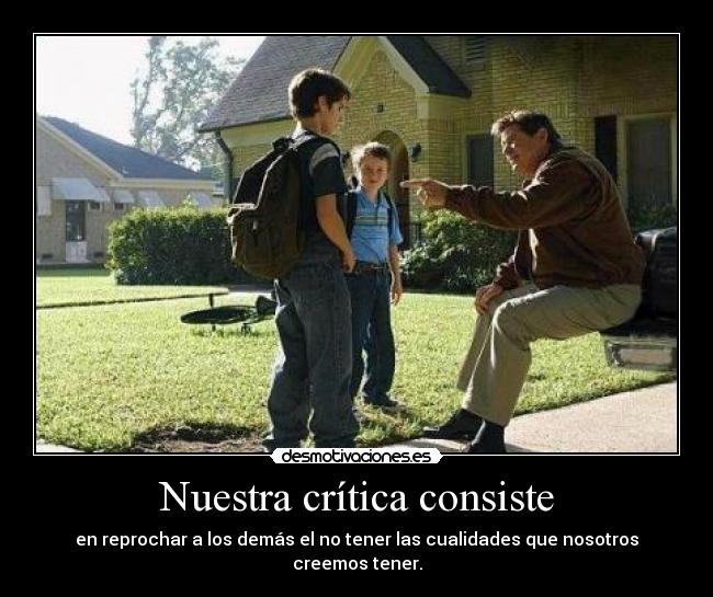 Nuestra crítica consiste - 