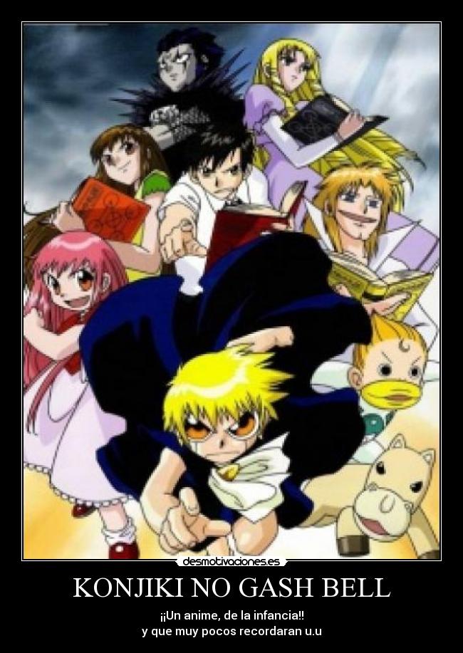 carteles konjiki gash bell anime desmotivaciones