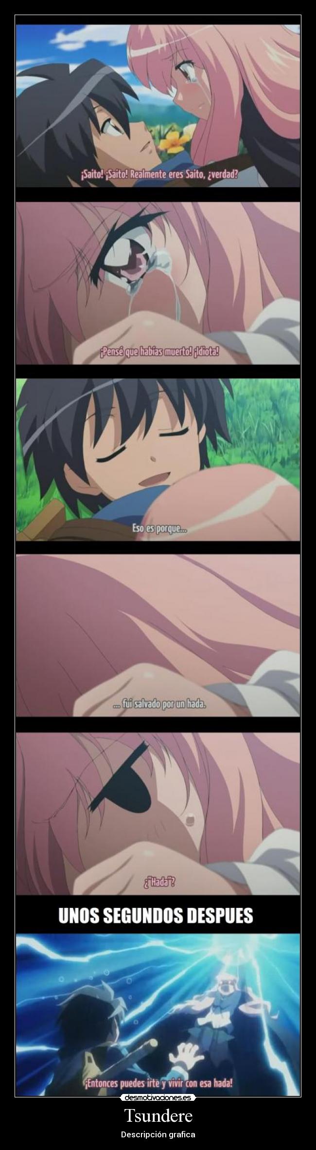 carteles anime manga otaku zero tsukaima tsundere desmotivaciones