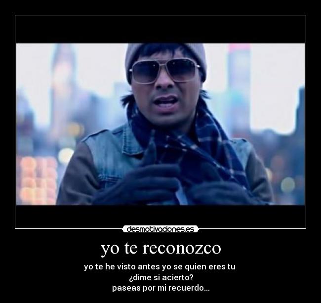 yo te reconozco -
