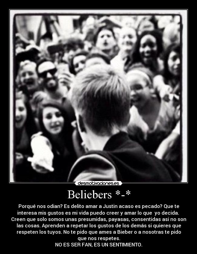 carteles beliebeeer desmotivaciones
