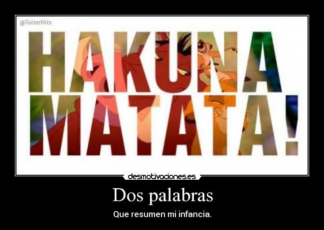 Dos palabras - 