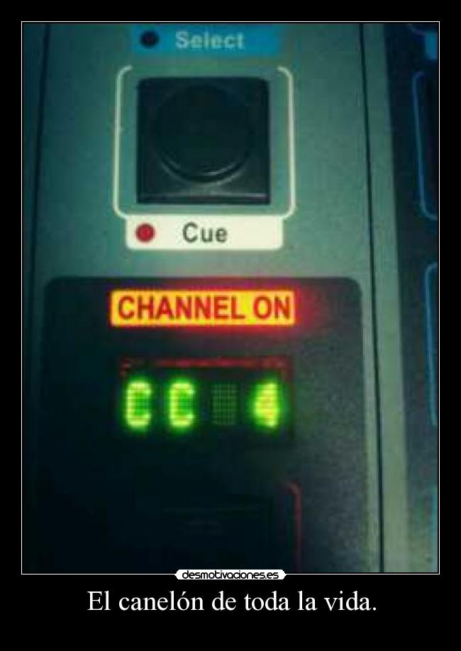 El canelón de toda la vida. -