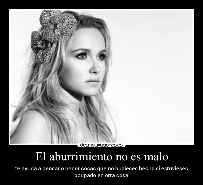 El aburrimiento no es malo -