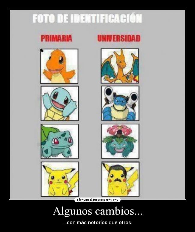 carteles digan pobre pikachu eligio evolucionar culpa universidad malos chistes anime otak desmotivaciones