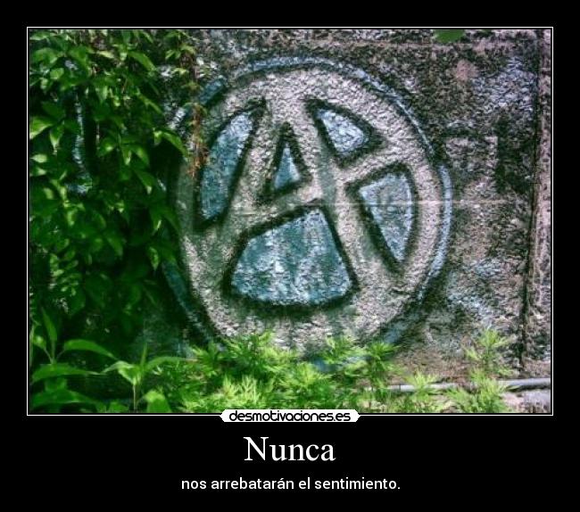 Nunca - nos arrebatarán el sentimiento.