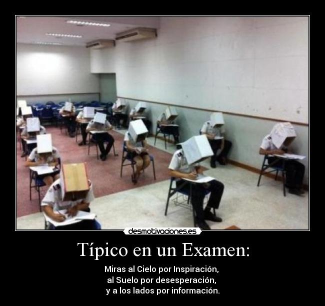 Típico en un Examen: -