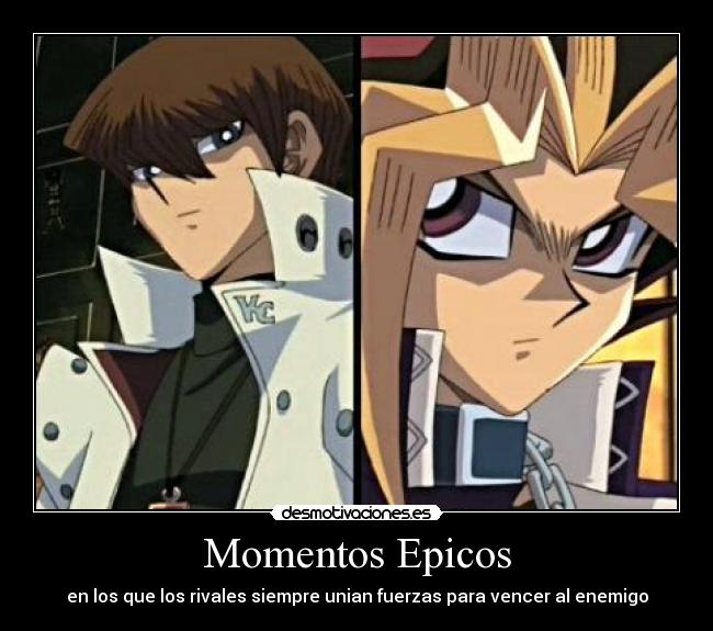 carteles yugioh yugi muto seto kaiba echos reales infancia momentos epicos rivalidad desmotivaciones