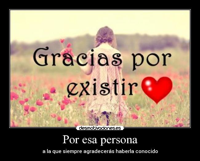 Por esa persona -