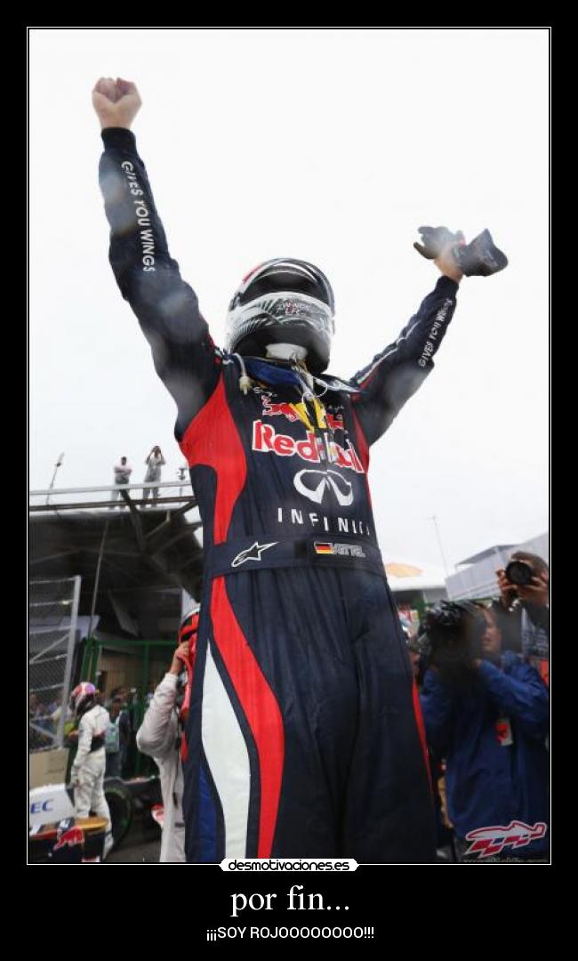 por fin... - ¡¡¡SOY ROJOOOOOOOO!!!