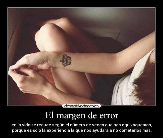 El margen de error -