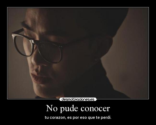 No pude conocer -
