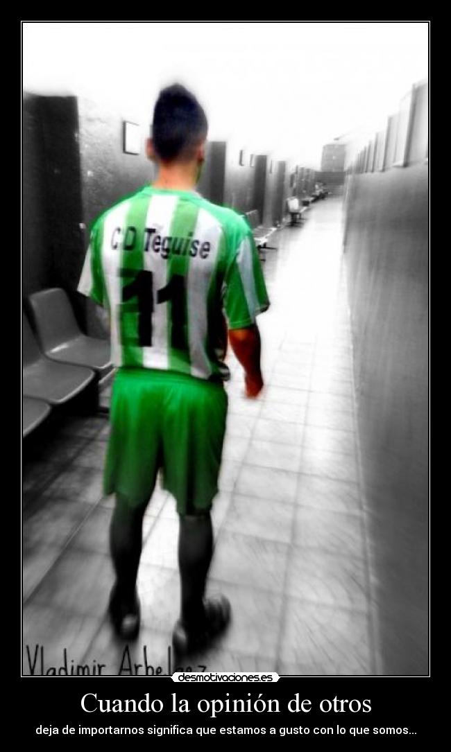 Cuando la opinión de otros - deja de importarnos significa que estamos a gusto con lo que somos...