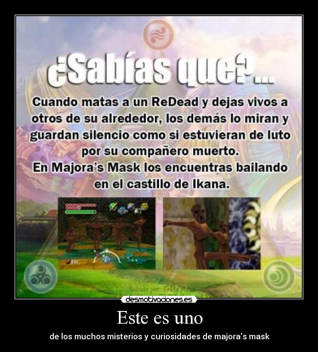 Este es uno - de los muchos misterios y curiosidades de majoras mask