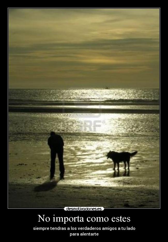 No importa como estes -
