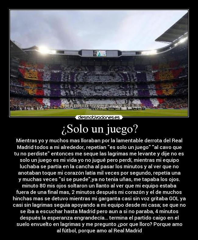 ¿Solo un juego? -